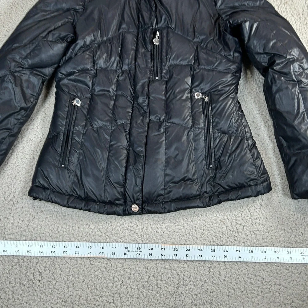 Calvin Klein Performance Womens Black Down Puffer Jacket Detachable Hood Missing